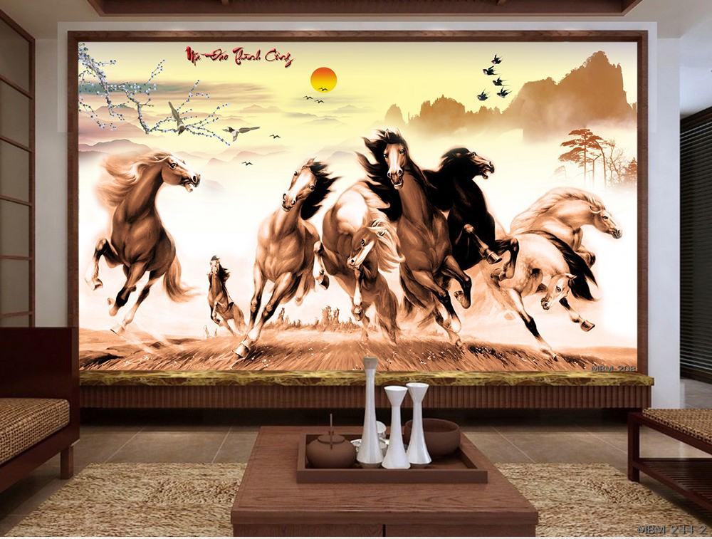 Tranh bát mã MBM-208KG